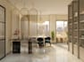 renovate apartment living area,interior basement layout,open plan kitchen render