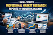 write professional market research reports and industry analysis