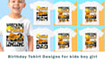 create personalized customized birthday kid tshirt design