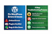 fix wordpress critical error, plugin issues, and website bugs