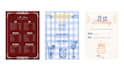 design aesthetic menus, birthday cards and printable designs