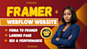 design high converting framer web flow websites