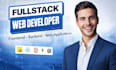 do full stack website development as a fullstack, front end backend developer
