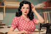 draw a retro pin up girl digital artwork
