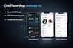 develop a flutter mobile app with UI UX design