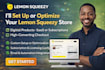 build lemon squeezy store for digital products and subscription