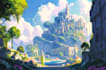 create environment fantasy landscape illustration