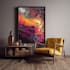 create unique printable digital oil paint abstract wall art design
