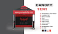 design tent, table cover, flag and canopy tent