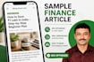 write SEO personal finance blogs for india audience