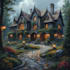 design beautiful garden and landscape illustrations