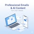 write professional emails, messages, and ai content
