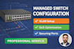 configure managed network switches with vlan, qos and security professionally