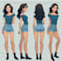 character turnarounds and reference sheets with concept art