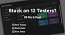 provide 20 testers for your google play closed testing for 14 days