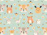 design cute animal pattern and illustration