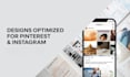 design pinterest pins and instagram posts in canva
