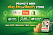 promote your ebay etsy and shopify store