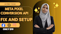 fix meta pixel errors and setup facebook pixel conversion API