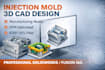 design 3d cad models and rendering for plastic injection mold solidworks mold