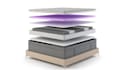 create mattress, duvet, pillow 3d rendering, exploded view