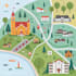 make draw 2d map illustration for you