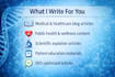 write professional medical and scientific articles