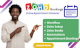 setup zoho booking, thrive, emails, automate workflows