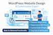design and customize wordpress site from basic to advanced