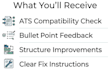 review your resume with ats check and actionable recruiter feedback