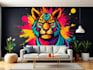 design a colorful wall mural