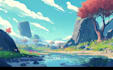 fantasy landscapes, illustration, environment