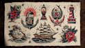 draw aesthetic old school tattoo design
