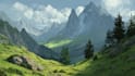 digitally paint fantasy landscape