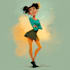 illustrate unique disney portrait painting
