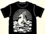 make a linocut t shirt design for brands