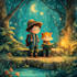 create cute children book illustrations with animals