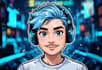 draw cute pngtuber or vtuber avatar for streaming