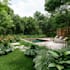 do landscape garden design, backyard, pool and terrace