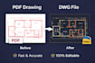 convert PDF drawings to editable autocad dwg file