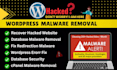 do wordpress malware removal, fix hacked website with security