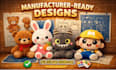 design custom plushie reference sheet stuffed animal character ych tech pack
