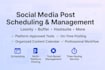 schedule and manage social media posts using loomly, buffer, hootsuite and  more