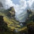 digitally paint fantasy landscape