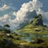 design fantasy landscape illustration