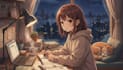 create lofi loop animation video