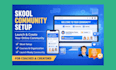 setup skool online community skool community setup coaches community manager