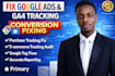 setup accurate google ads conversion tracking, ga4 ecommerce purchase tracking
