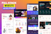 custom website development, full stack web developer, frontend backend developer