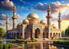 create realistic islamic architecture and mosque art